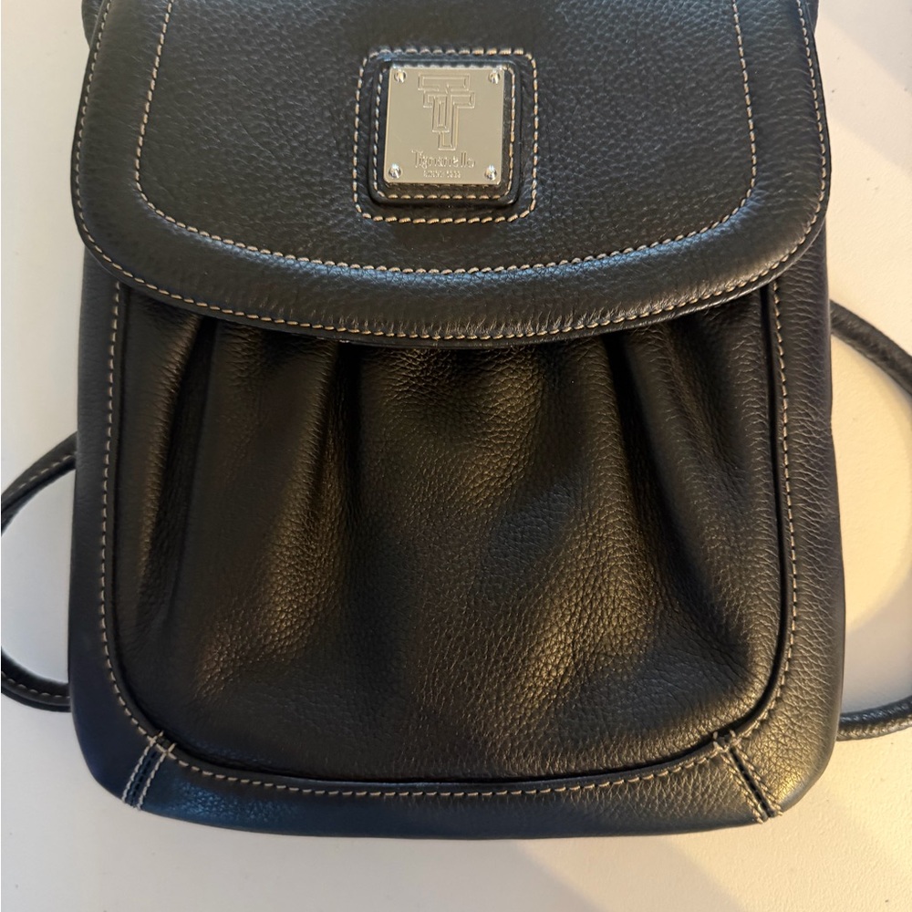Tignanello Black and with silver hardware Bag
